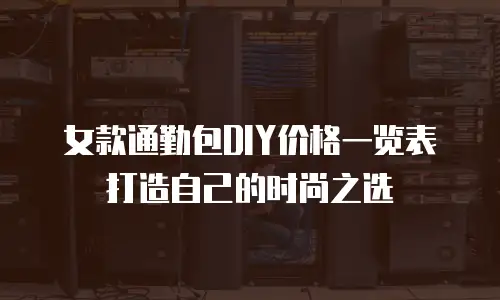  女款通勤包DIY价格一览表打造自己的时尚之选