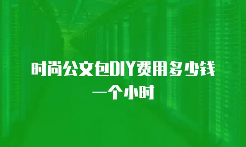 时尚公文包DIY费用多少钱一个小时