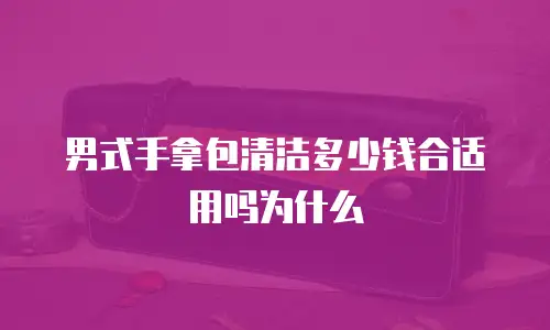 男式手拿包清洁多少钱合适用吗为什么