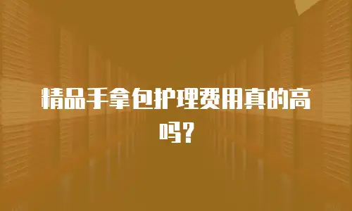 精品手拿包护理费用真的高吗？