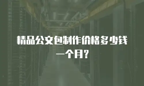 精品公文包制作价格多少钱一个月？