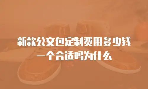 新款公文包定制费用多少钱一个合适吗为什么