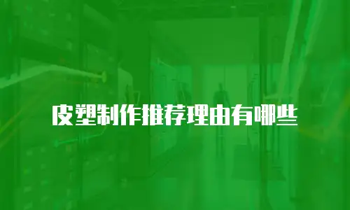 皮塑制作推荐理由有哪些