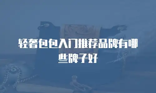 轻奢包包入门推荐品牌有哪些牌子好