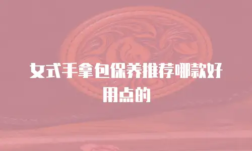 女式手拿包保养推荐哪款好用点的