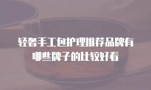 轻奢手工包护理推荐品牌有哪些牌子的比较好看
