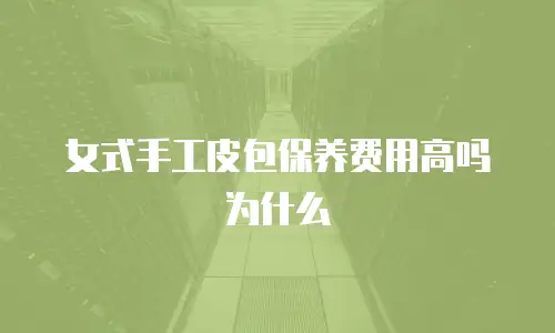 女式手工皮包保养费用高吗为什么