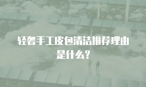 轻奢手工皮包清洁推荐理由是什么？