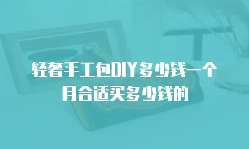 轻奢手工包DIY多少钱一个月合适买多少钱的