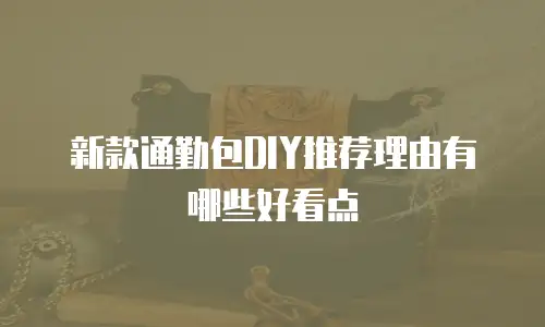 新款通勤包DIY推荐理由有哪些好看点