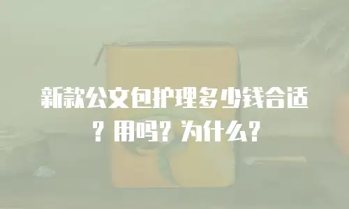 新款公文包护理多少钱合适？用吗？为什么？