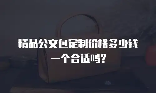 精品公文包定制价格多少钱一个合适吗？