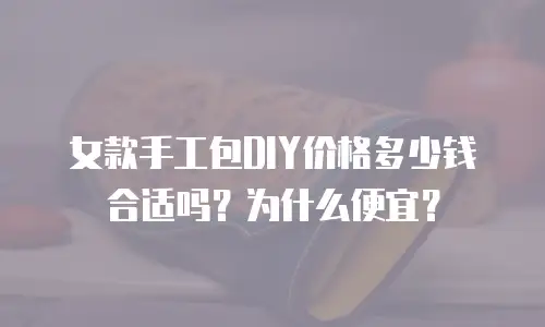 女款手工包DIY价格多少钱合适吗？为什么便宜？
