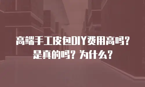 高端手工皮包DIY费用高吗？是真的吗？为什么？