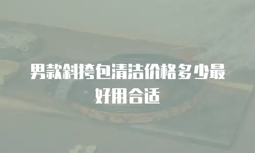男款斜挎包清洁价格多少最好用合适