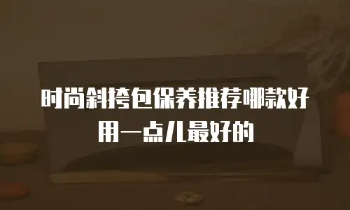 时尚斜挎包保养推荐哪款好用一点儿最好的