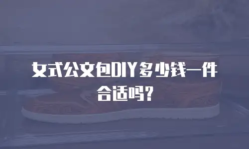 女式公文包DIY多少钱一件合适吗？