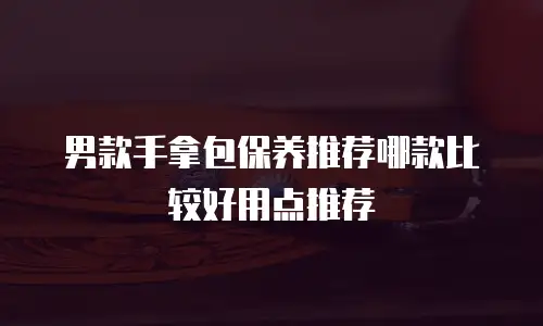 男款手拿包保养推荐哪款比较好用点推荐