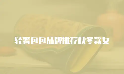 轻奢包包品牌推荐秋冬款女