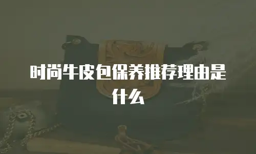 时尚牛皮包保养推荐理由是什么