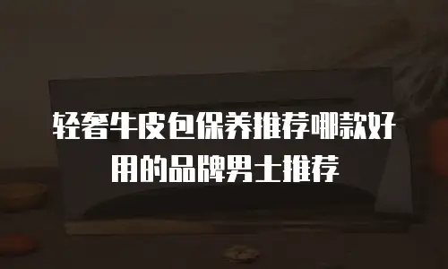 轻奢牛皮包保养推荐哪款好用的品牌男士推荐