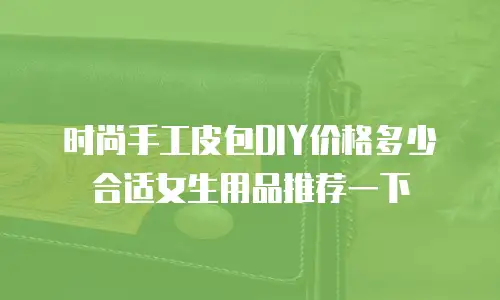 时尚手工皮包DIY价格多少合适女生用品推荐一下