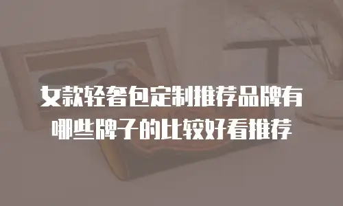 女款轻奢包定制推荐品牌有哪些牌子的比较好看推荐