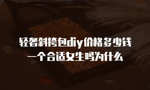 轻奢斜挎包diy价格多少钱一个合适女生吗为什么