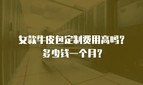 女款牛皮包定制费用高吗？多少钱一个月？