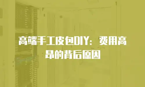 高端手工皮包DIY：费用高昂的背后原因