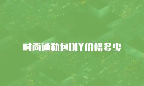 时尚通勤包DIY价格多少