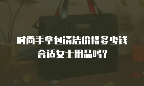 时尚手拿包清洁价格多少钱合适女士用品吗？