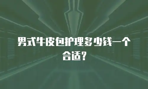 男式牛皮包护理多少钱一个合适？