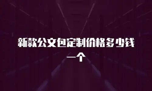 新款公文包定制价格多少钱一个