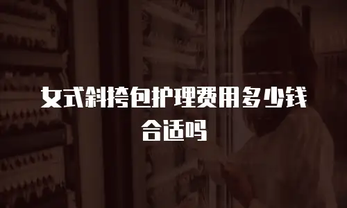 女式斜挎包护理费用多少钱合适吗