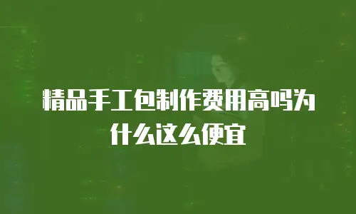 精品手工包制作费用高吗为什么这么便宜