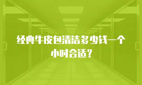 经典牛皮包清洁多少钱一个小时合适？
