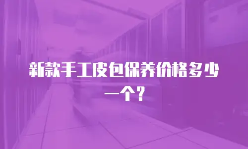 新款手工皮包保养价格多少一个？