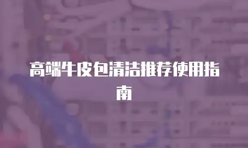 高端牛皮包清洁推荐使用指南