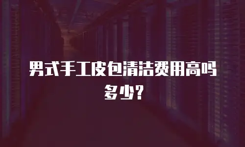 男式手工皮包清洁费用高吗多少？