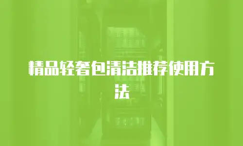 精品轻奢包清洁推荐使用方法
