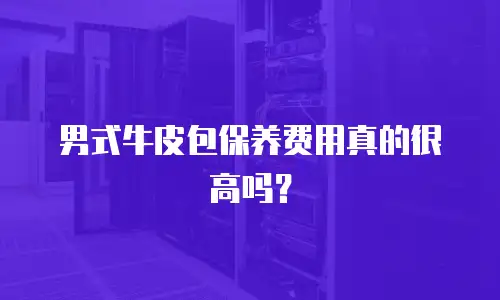 男式牛皮包保养费用真的很高吗？