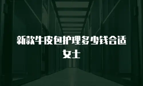 新款牛皮包护理多少钱合适女士