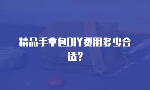 精品手拿包DIY费用多少合适？