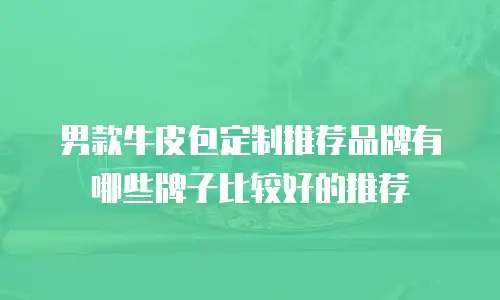 男款牛皮包定制推荐品牌有哪些牌子比较好的推荐