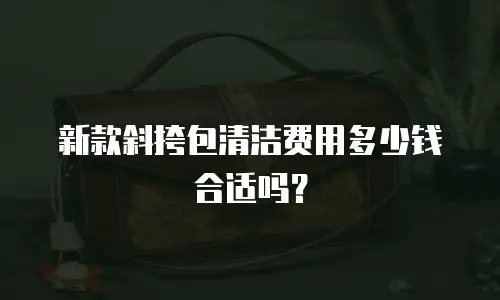 新款斜挎包清洁费用多少钱合适吗？