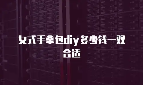 女式手拿包diy多少钱一双合适