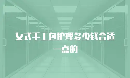 女式手工包护理多少钱合适一点的