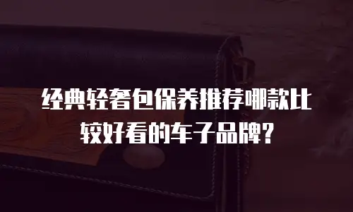 经典轻奢包保养推荐哪款比较好看的车子品牌？