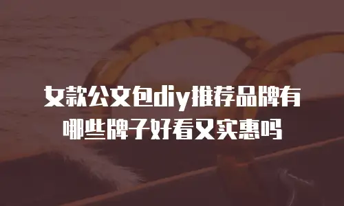 女款公文包diy推荐品牌有哪些牌子好看又实惠吗